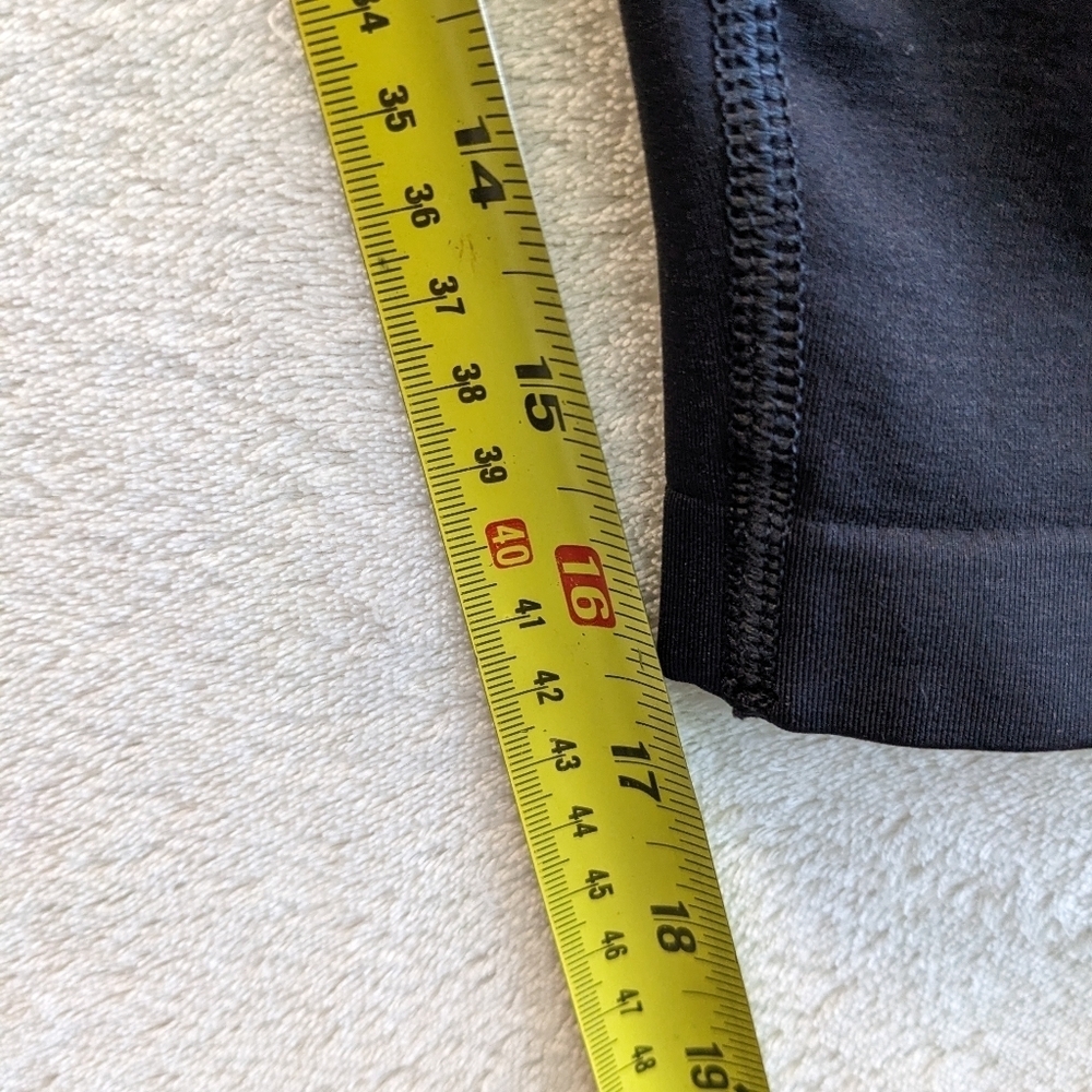 Gymshark Black Low Rise Logo Waist Band Leggings Performance Fit Size M - Picture 10 of 11